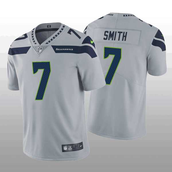 Men & Women & Youth Seattle Seahawks #7 Geno Smith Grey Vapor Untouchable Limited Stitched Jersey